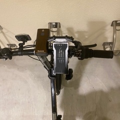 〔22日まで購入希望者は値下げします！〕ハマー折り畳み自転車〔前方・後方ライト付き、固定携帯パッド付き〕