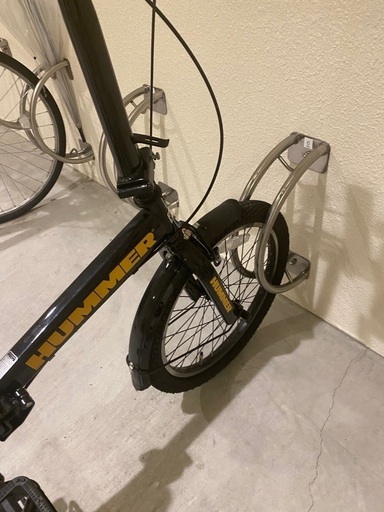 〔22日まで購入希望者は値下げします！〕ハマー折り畳み自転車〔前方・後方ライト付き、固定携帯パッド付き〕 22日まで購入希望者は値下げします！〕ハマー折り畳み自転車〔前方