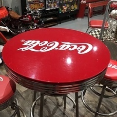 コカコーラ ハイテーブル &イスx4