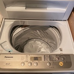 パナソニック洗濯機6kg