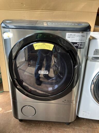 ☆中古￥120,000！【会員価格￥98,000】日立　12.0kgドラム洗濯機　家電　2019年製　幅74cmｘ奥行62cmｘ高さ106cm　BD-NX120CL型　【BH110】