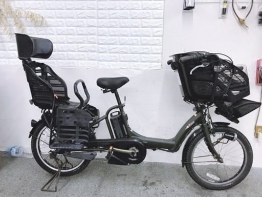お買い得　3人乗り電動自転車　ヤマハパスキッス　子供シート付き　子供の送迎に最適