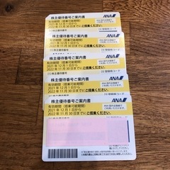【ネット決済・配送可】ANA 株主優待券　2枚　2022年11月...