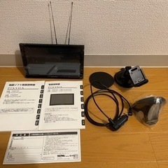 お取引決定]セイワPNM84F PIXYDA カーナビと車内用充電器おまけ付き