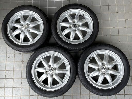 ☆超軽量☆アルトワークス純正ホイール☆165/55R15☆5~6分山 ☆超軽量☆アルトワークス純正ホイール☆165/55R15☆5~6分山