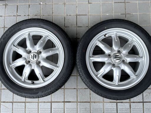 ☆超軽量☆アルトワークス純正ホイール☆165/55R15☆5～6分山