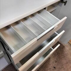 ニトリ（NITORI) キッチンレンジボード ダリア ホワイト 幅140cm 食器