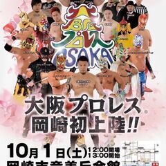 大阪プロレス岡崎初上陸！！激闘！感動！爆笑！これがナニワのバトル...