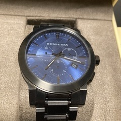 BURBERRY 腕時計 BU9365  クロノグラフ  ダークグレー×ブルー