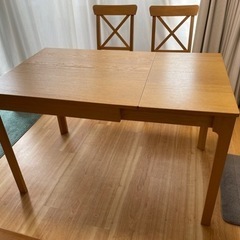 IKEA イケア 伸長式テーブル　オーク EKEDALEN エー...