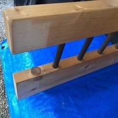 手作りベッドの欄間、中古2個セット