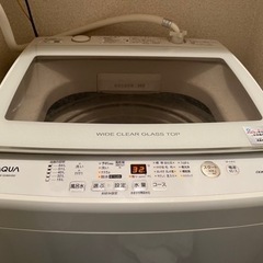 洗濯機　AQUA AQW-GV80H(W)8.0kg