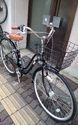 【日本製】PROTECTIA Swell[プロテクティア スウェル]27吋 ノーパンク自転車 外装6段/LEDオート/ブラック
