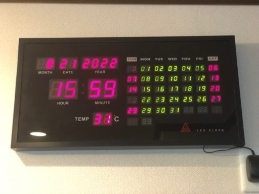 JDL カレンダーLED CLOCK 中古