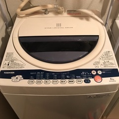 洗濯機：２０１１年製の東芝ＡＷ－60ＧＫ（Ｗ）