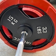 お薦め品‼️激安‼️iROTEC 76kg バーベル Wバー&プレート