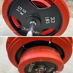 お薦め品‼️激安‼️iROTEC 76kg バーベル Wバー&プレート