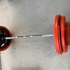 お薦め品‼️激安‼️iROTEC 76kg バーベル Wバー&プレート