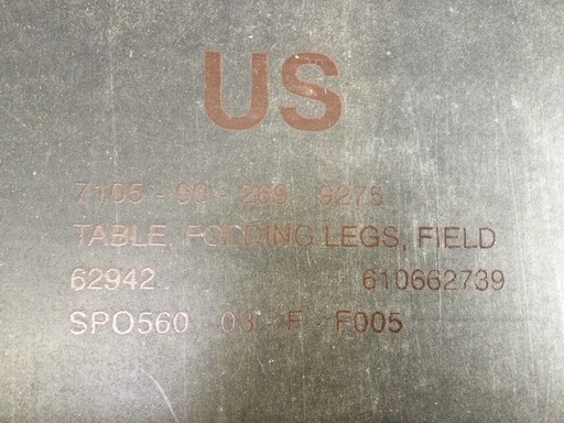 米軍　ミリタリー　フォールディングテーブル　状態　極上