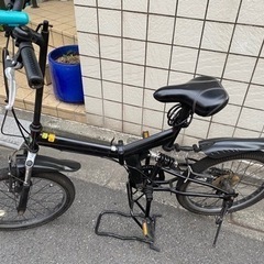 [お譲り先決定]自転車ミニベロ　colorブラック