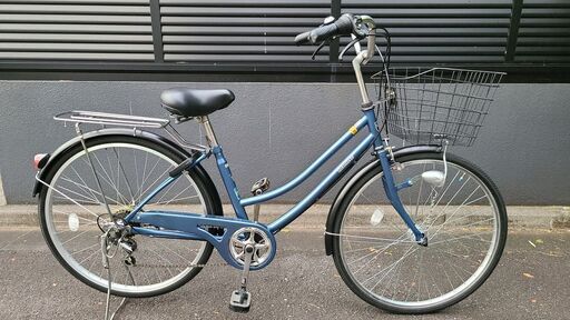 自転車　26インチ　6段変速　オートライト