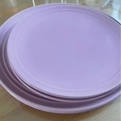 ナチュラルキッチン　平皿4枚　ピンク