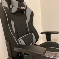 ☆美品 AKRacing WOLF GREY グレー ゲーミングチェア