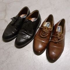 イタリアブランド🔴ROLAND革靴24.5サイズ残り茶色