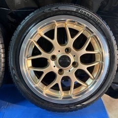 ★試し履き歓迎★【美品】PIAA SPORT MESH メッシュ ホイール 4穴 14×6J +42 PCD100 4本セット