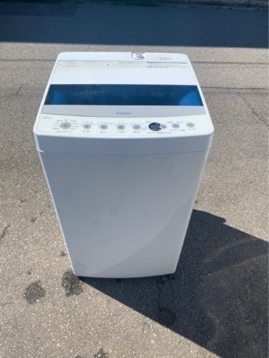 ●◇洗濯機 4.5kg ハイアール JW-C45D-K 2019年製 黒 良品 中古 小型 一人暮らし用 万代店