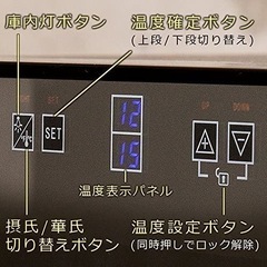 ワインセラー 24本 2ドア独立温度管理 (‎エスアイエス APWC-69D)