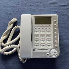 電話機　カシムラ 留守番機能付シンプルフォン SS-05 