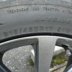 １７インチホイール マナレイスポーツ  215 45 17