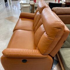 🧡Moition sofa 本革3Pリクライニングソファ ✨定価￥163,900✨ イタリア製 Virginn urethane使用!! キャメル🧡