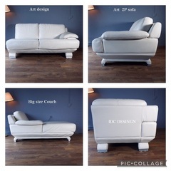 ☑️メル売約済　首都圏送込〜大塚家具50万高級クラス本革LSコーナーカウチソファー