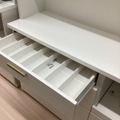 美原店　ニトリ　キッチンボード　幅105 高さ181エトナ105KB ホワイト　食器棚