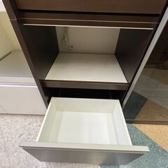 💛松田家具 エリーゼ2 レンジボード ✨定価￥82,080✨ スライド扉レンジボード スチームオーブン対応💛