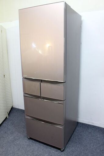 三菱 MITSUBISHI 冷凍冷蔵庫 5ドア 455L 右開き 自動製氷 MR-B46A-P 2017年製  中古家電 店頭引取歓迎 R6267)