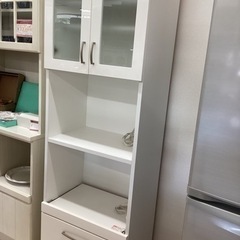 美原店 ニトリ レンジボード コパンシリーズ 60RB ホワイト 高さ181 横