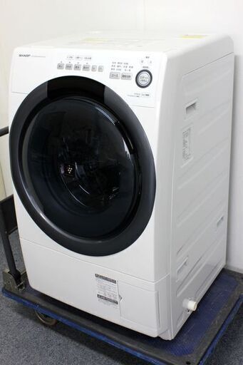 シャープ/SHARP ES-S7D-WL ドラム式プラズマクラスター 洗濯7kg/乾燥3.5kg 左開き ホワイト 2020年製  中古家電 店頭引取歓迎 R6330)