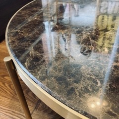 □ MARBLE(マーブル)80コーヒーテーブル□クリーニング済み【管理番号 