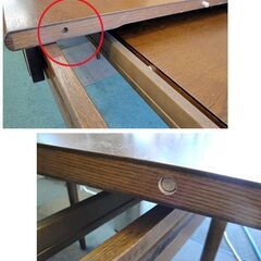 ☆ 日進木工 伸長式 2人掛け ダイニングテーブルセット チェア×2脚 エクステンション 飛騨高山 木製 Laholm nissin 札幌 東区 北20条店