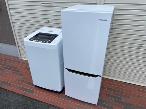 配送可能！■極美品■2020年製 Hisense ハイセンス 冷蔵庫 洗濯機 家電 2点