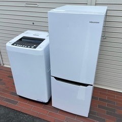 配送可能！□極美品□2020年製 Hisense ハイセンス 冷蔵庫 洗濯機 家電