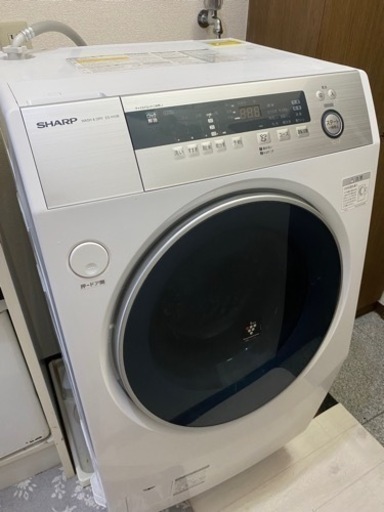 シャープES-H10B-WR ドラム式洗濯乾燥機