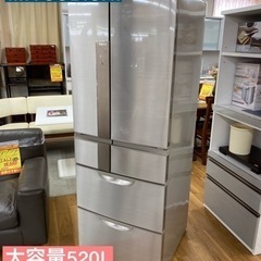 I627 ☆ MITSUBISHI 冷蔵庫 (520L・観音開き) 6ドア 2012年製 ⭐動作 