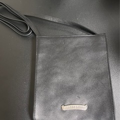 クロムハーツ スクエアポケット3クロスパッチレザーショルダーバッグ