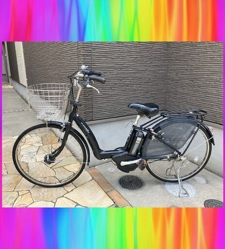 バッテリーほぼ新品！　8.9AhYAMAHA　pasパスラフィーニ　子供乗せ　26インチ　電動自転車　中古　電動アシスト自転車　08221