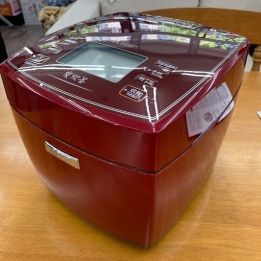 三菱 一升炊き IH炊飯ジャー 1.8L 2021年製 炭炊釜 NJ-V18CJ-R 赤 レッド 美品 炊飯器