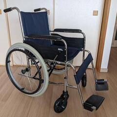 （未使用）マキライフテック スチール製車いすKI-12